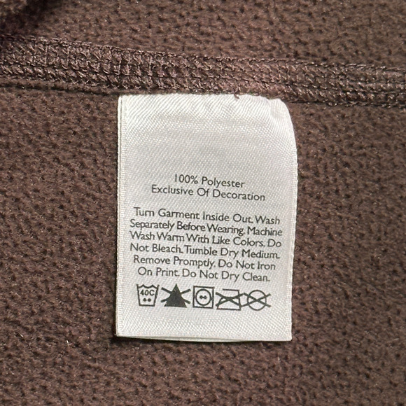 Eddie Bauer Sweater Womens MEDIUM Brown Fleece First Ascent 1/4 Quarter Zip - Picture 7 of 9